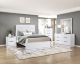 Lumin Pearl White Nightstand by Homelegance at Eve Furniture