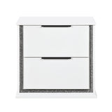 Lumin Pearl White Nightstand by Homelegance at Eve Furniture