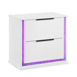 Lumin Pearl White Nightstand by Homelegance at Eve Furniture