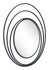 Luna Black Round Mirror by Zuomod at Eve Furniture