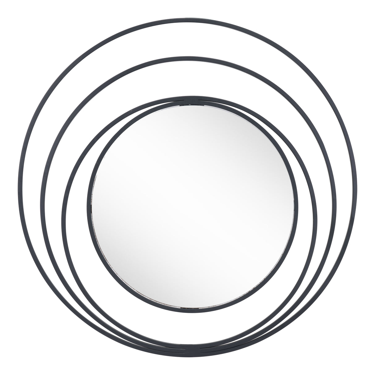 Luna Black Round Mirror by Zuomod at Eve Furniture