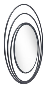 Luna Black Round Mirror by Zuomod at Eve Furniture