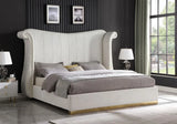 Luna Cream 66"H King Platform Bed by New Era Innovations at Eve Furniture