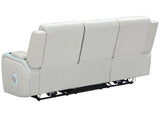 Luna Ice Vegan Leather 3-Piece Home Cinema Power Reclining Set by Steve Silver at Eve Furniture