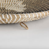 Luna Large Light Brown Seagrass Round Wall Hanging Plate by Mercana at Eve Furniture