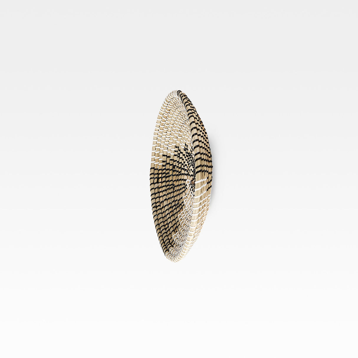 Luna Light Brown Seagrass Round Wall Hanging Plate by Mercana at Eve Furniture
