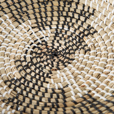 Luna Light Brown Seagrass Round Wall Hanging Plate by Mercana at Eve Furniture