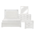 Luna Pearl White 4-Piece Queen Bedroom Set by Homelegance at Eve Furniture