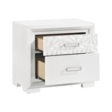 Luna Pearl White 5-Piece Queen Bedroom Set by Homelegance at Eve Furniture