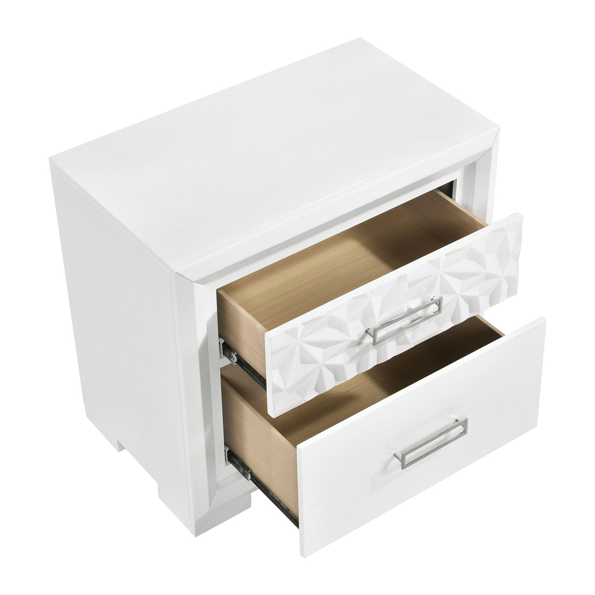 Luna Pearl White 5-Piece Queen Bedroom Set by Homelegance at Eve Furniture
