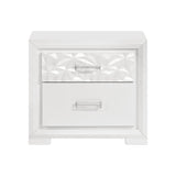 Luna Pearl White 5-Piece Queen Bedroom Set by Homelegance at Eve Furniture