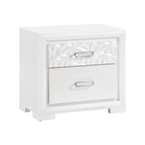 Luna Pearl White 5-Piece Queen Bedroom Set by Homelegance at Eve Furniture