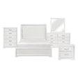 Luna Pearl White 5-Piece Queen Bedroom Set by Homelegance at Eve Furniture