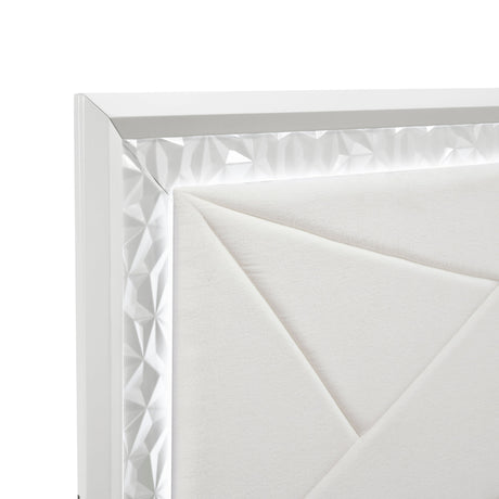 Luna Pearl White Chest by Homelegance at Eve Furniture