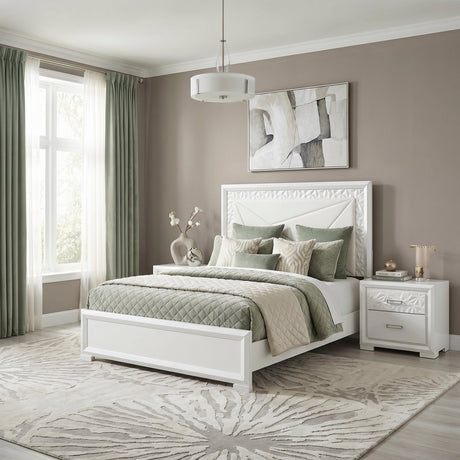 Luna Pearl White Chest by Homelegance at Eve Furniture