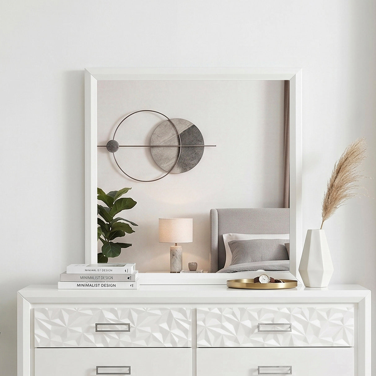 Luna Pearl White Chest by Homelegance at Eve Furniture