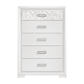 Luna Pearl White Chest by Homelegance at Eve Furniture
