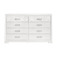 Luna Pearl White Dresser by Homelegance at Eve Furniture