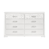 Luna Pearl White Dresser by Homelegance at Eve Furniture