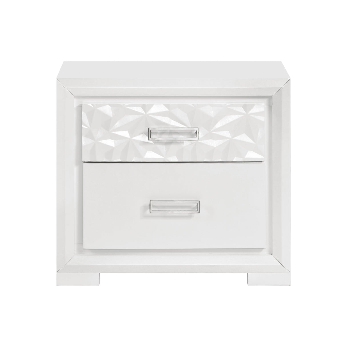 Luna Pearl White Glam Bedroom Set by Homelegance at Eve Furniture