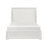Luna Pearl White Glam Bedroom Set by Homelegance at Eve Furniture