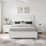 Luna Pearl White LED Full Bed by Homelegance at Eve Furniture