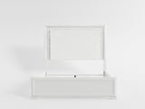 Luna Pearl White LED King Bed by Homelegance at Eve Furniture