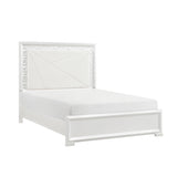 Luna Pearl White LED King Bed by Homelegance at Eve Furniture