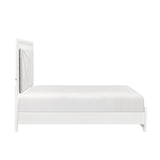 Luna Pearl White LED Queen Bed by Homelegance at Eve Furniture