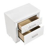 Luna Pearl White Nightstand by Homelegance at Eve Furniture