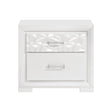 Luna Pearl White Nightstand by Homelegance at Eve Furniture