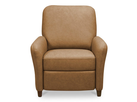 Luna Tan Leather Recliner Chair by MOES at Eve Furniture