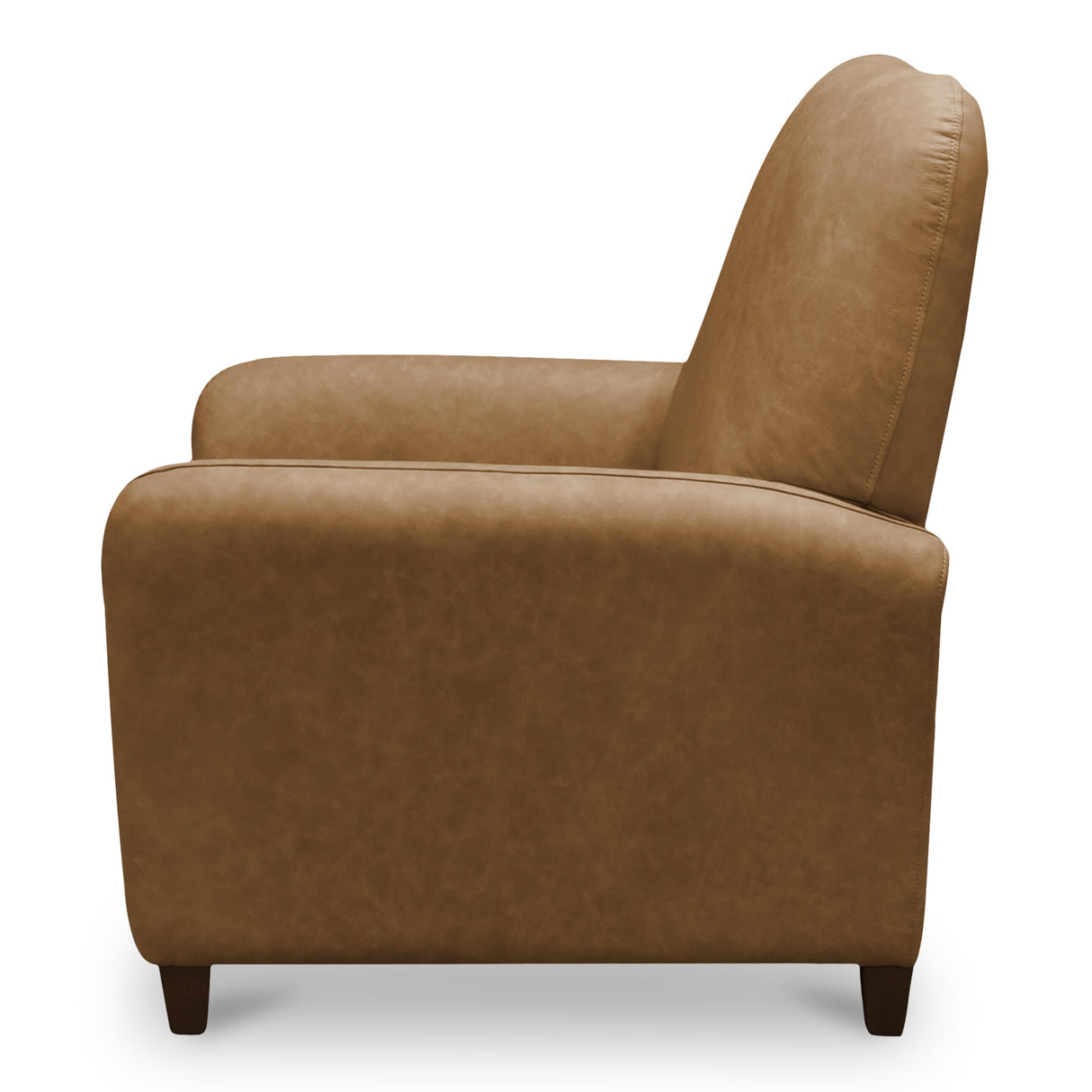 Luna Tan Leather Recliner Chair by MOES at Eve Furniture