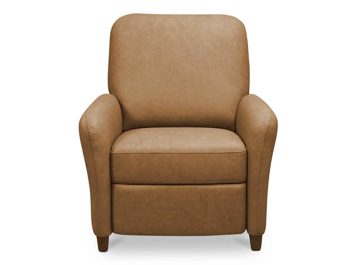 Luna Tan Leather Recliner Chair by Moe's Home at Eve Furniture