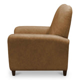 Luna Tan Leather Recliner Chair by Moe's Home at Eve Furniture