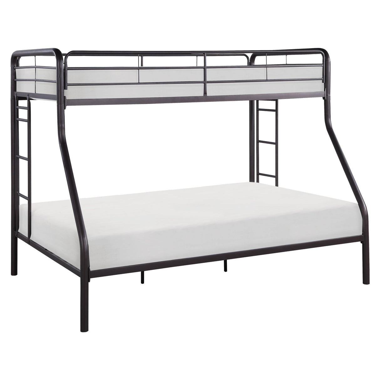 Lunar Dark Bronze Metal Twin/Full Bunk Bed by Homelegance at Eve Furniture