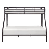 Lunar Dark Bronze Metal Twin/Full Bunk Bed by Homelegance at Eve Furniture
