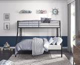 Lunar Dark Bronze Metal Twin/Full Bunk Bed by Homelegance at Eve Furniture
