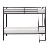 Lunar Dark Bronze Metal Twin/Twin Bunk Bed by Homelegance at Eve Furniture