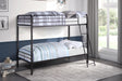 Lunar Dark Bronze Metal Twin/Twin Bunk Bed by Homelegance at Eve Furniture