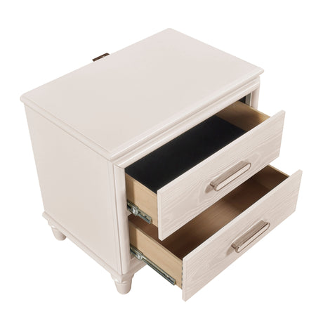 Lunaris Beige Night Stand by Homelegance at Eve Furniture