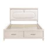 Lunaris Beige Storage Platform Bedroom Set by Homelegance at Eve Furniture
