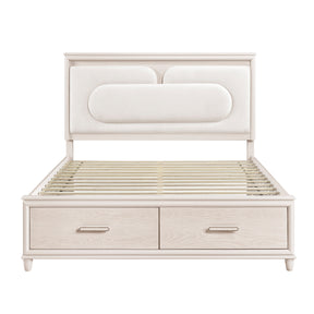 Lunaris Beige Storage Platform Bedroom Set by Homelegance at Eve Furniture