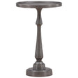 Luned Small Side Table, Antique Nickel by Dovetail at Eve Furniture