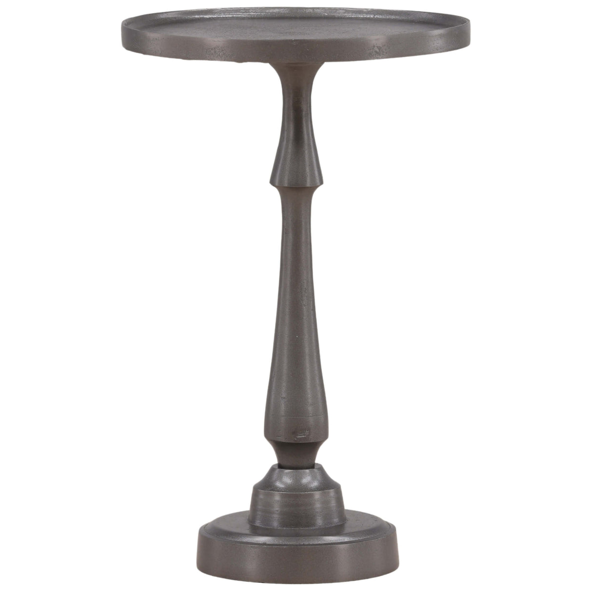 Luned Small Side Table, Antique Nickel by Dovetail at Eve Furniture