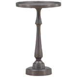 Luned Small Side Table, Antique Nickel by Dovetail at Eve Furniture