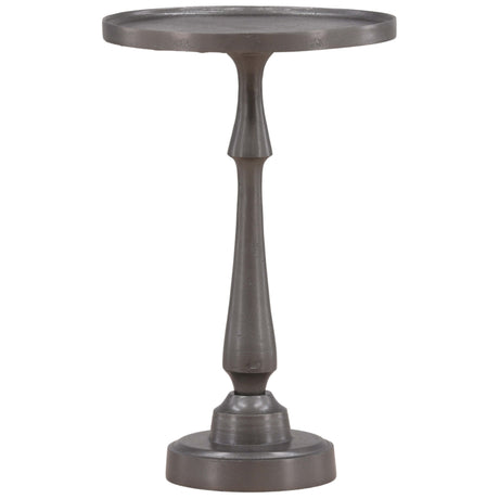 Luned Small Side Table, Antique Nickel by Dovetail at Eve Furniture