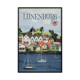 Lunenburg Go Canada (SM) by Mercana Studio a Hand Embellished Decograph Framed Art Print by Mercana at Eve Furniture