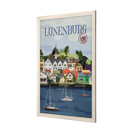 Lunenburg Go Canada (XL) by Mercana Studio a Hand Embellished Decograph Framed Art Print under Glass by Mercana at Eve Furniture