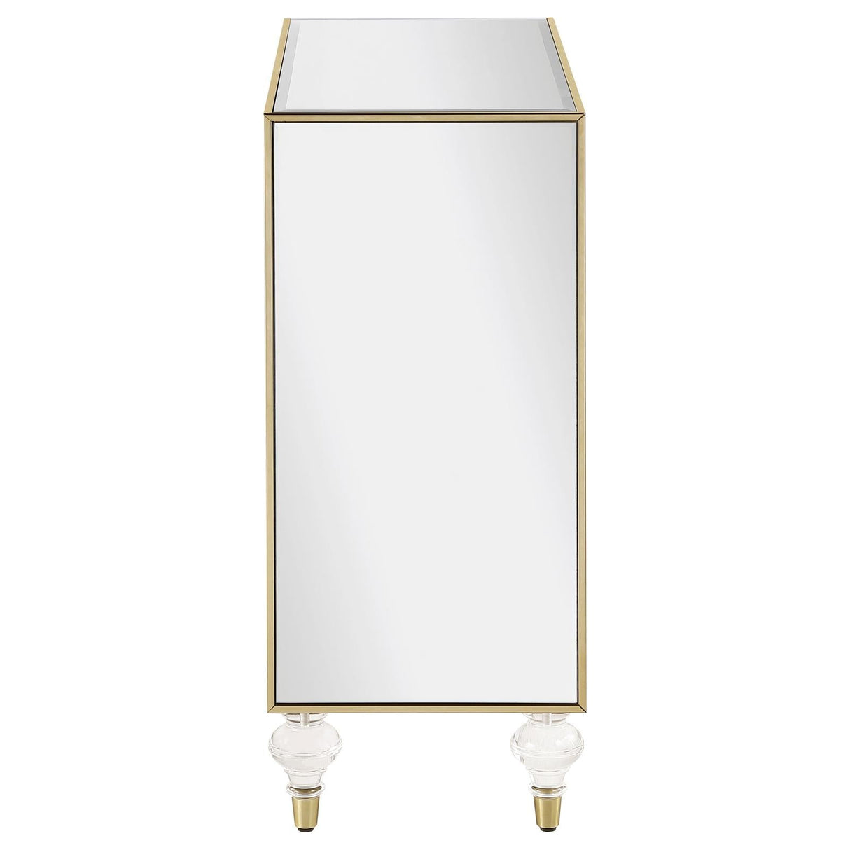 Lupin Mirror/Champagne 2-Door Accent Cabinet